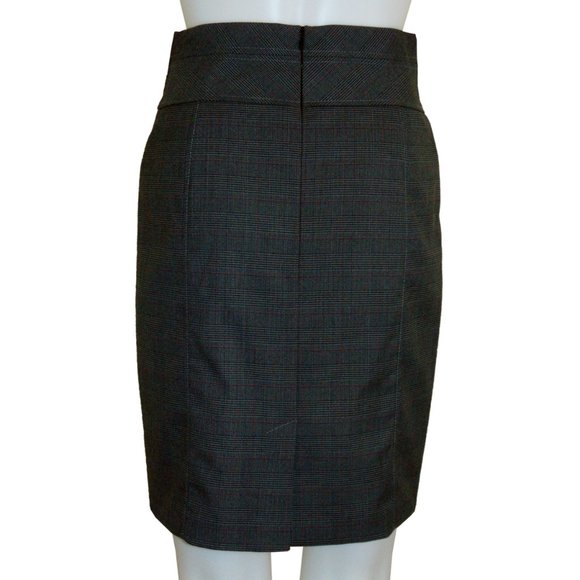 ESPRIT Gray Plaid Pencil Skirt - NEW Size 2 - Picture 2 of 6